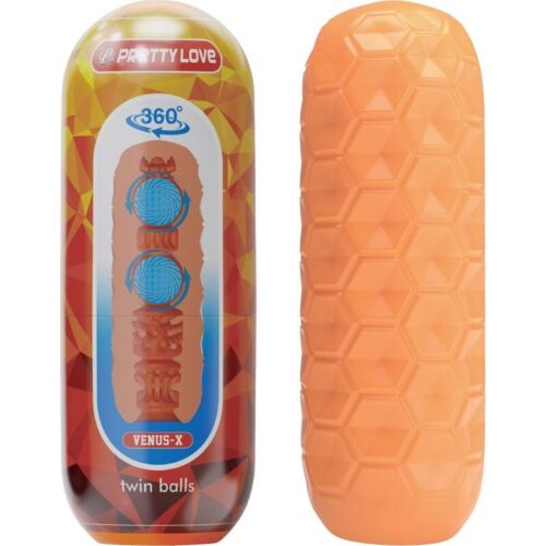 Masturbador Masculino Pretty Love Twin Balls com bolas internas