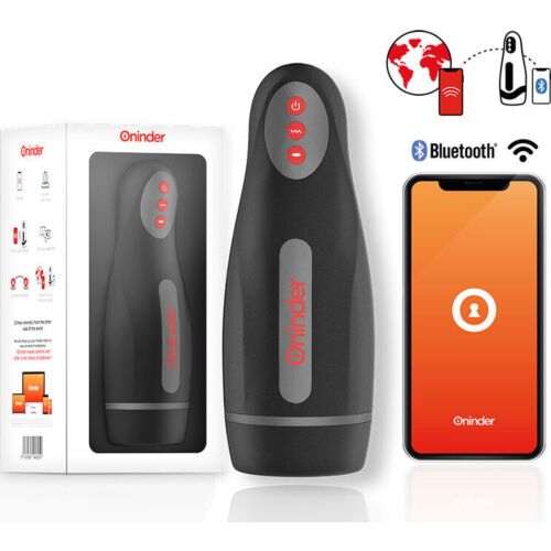 Masturbador ONINDER SEOUL com controle via APP e 10 modos