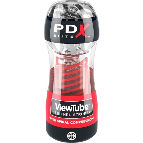 Masturbador PDX ELITE ViewTube 2 com compressão espiral