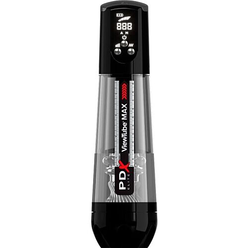 Masturbador Automático PDX ELITE VIEWTUBE MAX VIEW com Sução