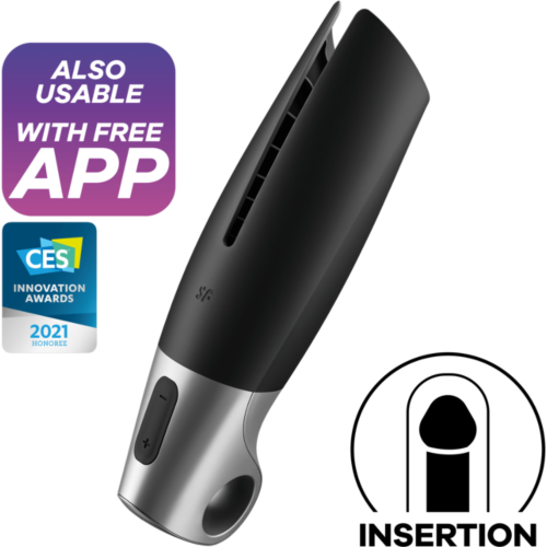 Masturbador Satisfyer Power com Bluetooth e silicone