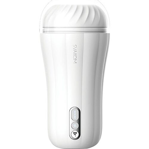 Masturbador vibratório SVAKOM ROBIN WHITE com ecrã