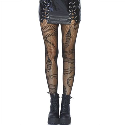 Medias Leg Avenue com design de serpentes estilizadas