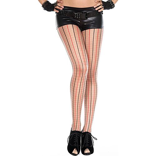Meias Music Legs padrão xadrez para um toque atrevido