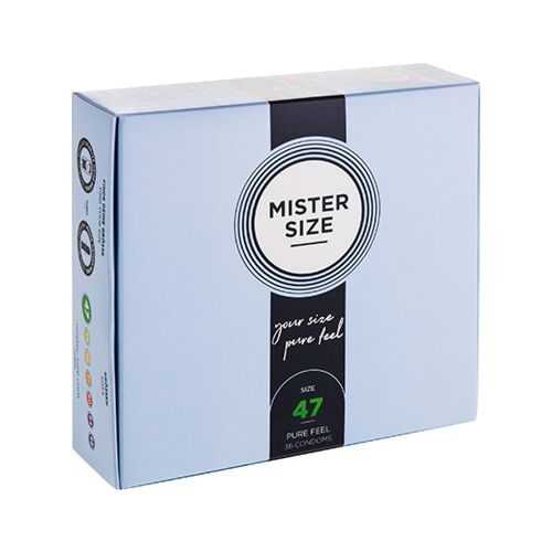 Preservativos MISTER SIZE XS 47 mm com ajuste seguro