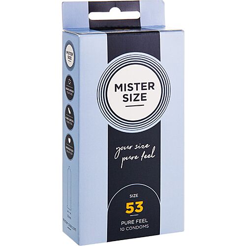 Preservativos MISTER SIZE 53 MM - Ajuste Seguro e Intenso