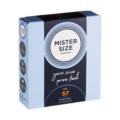 Preservativos MISTER SIZE L 57mm com ajuste seguro
