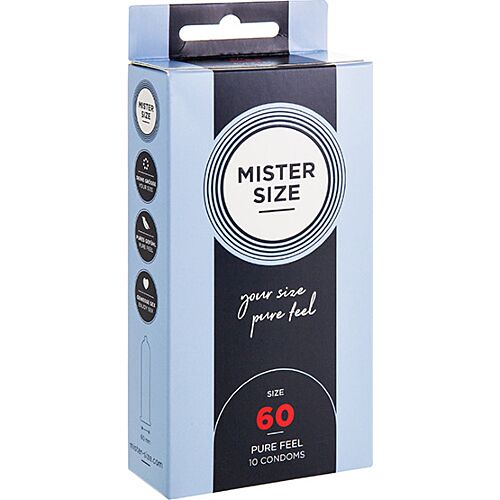 Preservativos MISTER SIZE XL 60 mm com ajuste confortável