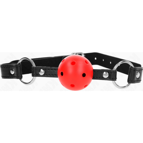 Mordaça de bola oca rígida KINK 4,5 cm Modelo 1 63,5 x 2 cm