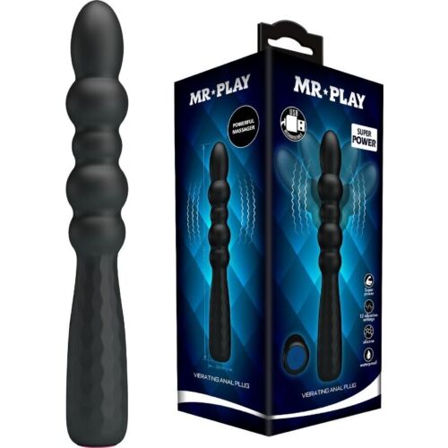 Plug Anal MR PLAY com Vibração e Corpo Moldeável