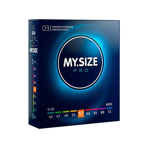 Preservativos MY SIZE PRO 57 MM | Ajuste e Sensibilidade
