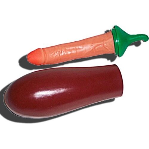 Brinquedo Erótico Diablo Picante Berenjena com Pênis Surpresa