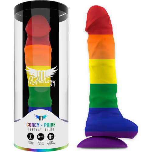 Dildo para Arneses Mythology Corey Pride L - Design Particular