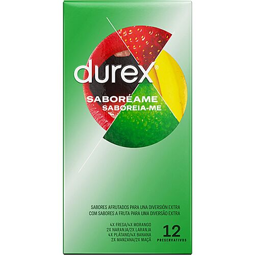 Preservativos DUREX Saboréame com sabores frutados