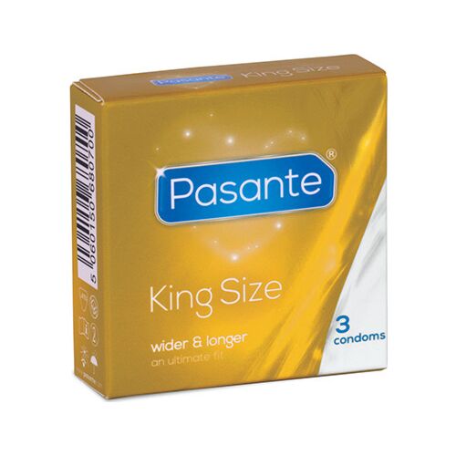 Preservativos Pasante King Size 3 unidades - Maior ajuste