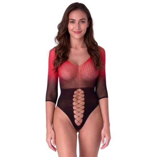 Bodystocking Passion BS118 com design em renda
