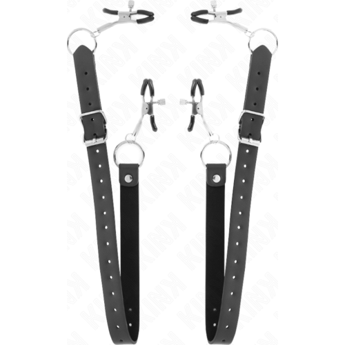 Pinças para Clítoris KINK 4 Engates Ajustáveis 34-48 cm