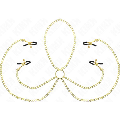 Pinças para Pezones KINK com Ganchos Ajustáveis