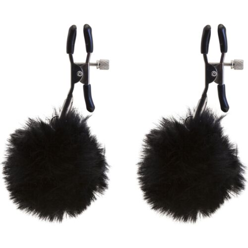 Pinças para Mamilos S Pleasures Nipple Clams com PomPons