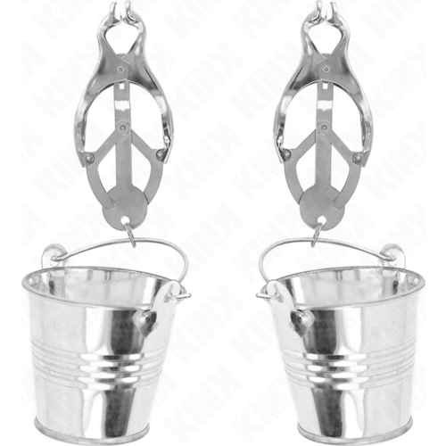 Pinças de Mamilos KINK - Estilo Japonês com Cubos Plateados