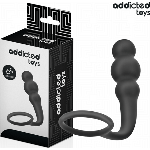 Plug Anal Addicted Toys Modelo 1 com Anel para Estimulação