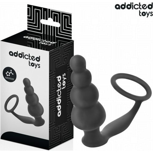 Plug Anal Addicted Toys Modelo 5 com Anel para Testículos