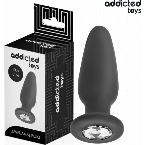 Plug Anal Addicted Toys com Joia Tamanho M 10,4 cm