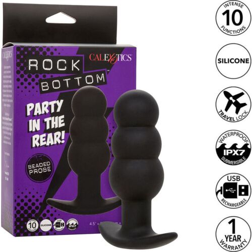 Plug Anal CALEXOTICS Rock Bottom com 10 Vibrações Intensas