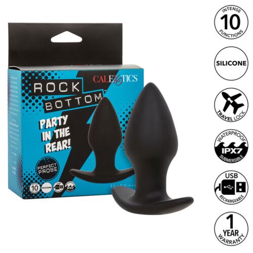 Plug Anal CALEXOTICS Rock Bottom com 10 Vibrações