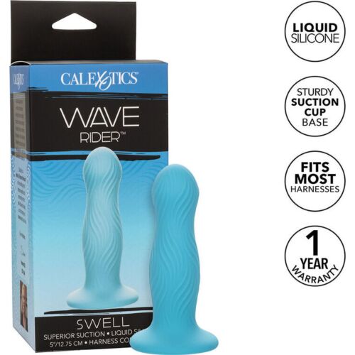 Plug Anal CALEXOTICS Wave Rider Swell com textura ondulada