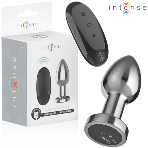 Plug Anal INTENSE M com Controle Remoto e 10 Vibrações