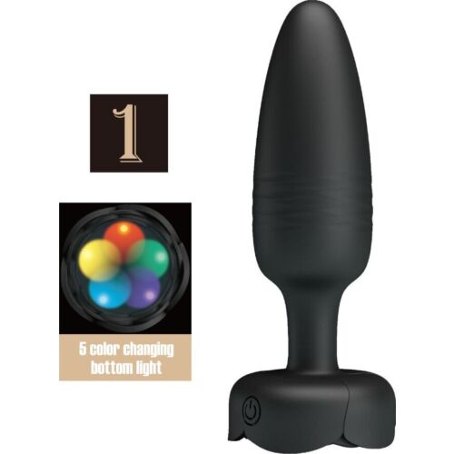 Plug Anal Pretty Love Tarion com Luz LED e Vibrações