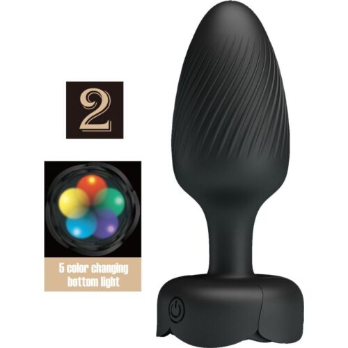 Plug Anal Pretty Love Varian com Luz LED e 10 Vibrações