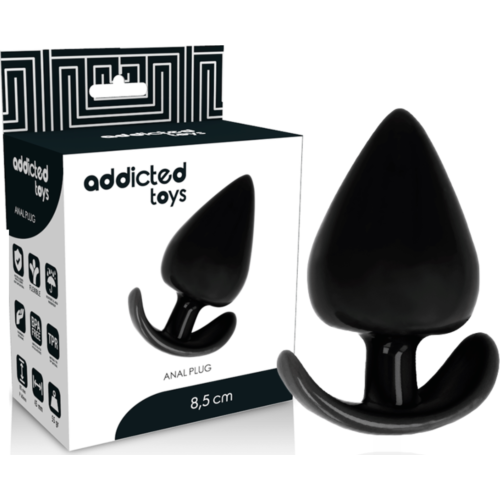 Plug Anal Addicted Toys 8.5 CM com textura realística