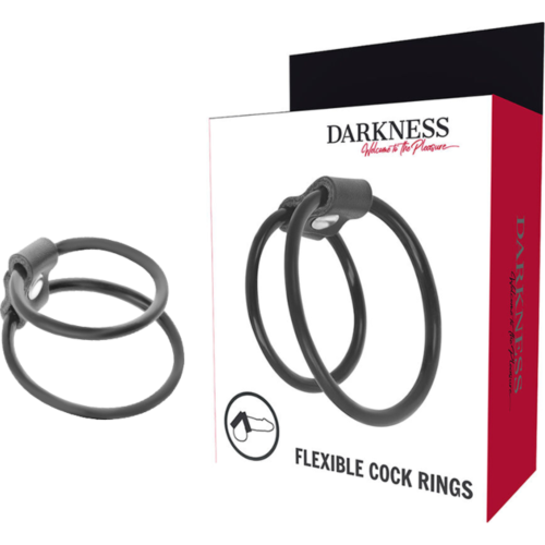 Anéis de Pénis Duo Darkness para ereções duradouras