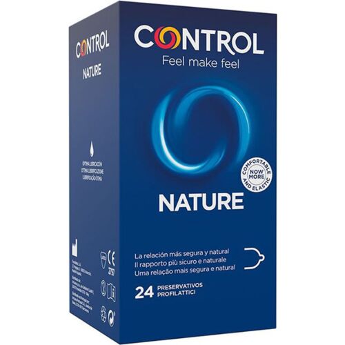 Preservativos CONTROL ADAPTA NATURE 24 unidades com lubrificante