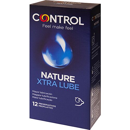 Preservativos Control Extra Lube 12 Unidades com Lubrificante Extra