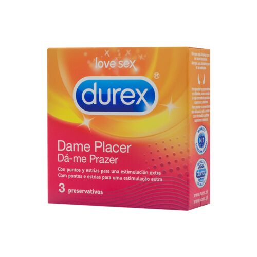 Preservativos DUREX Dame Prazer com Ponto e Estrias