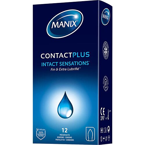 Preservativos Manix Contact Plus — Caixa 12 unidades
