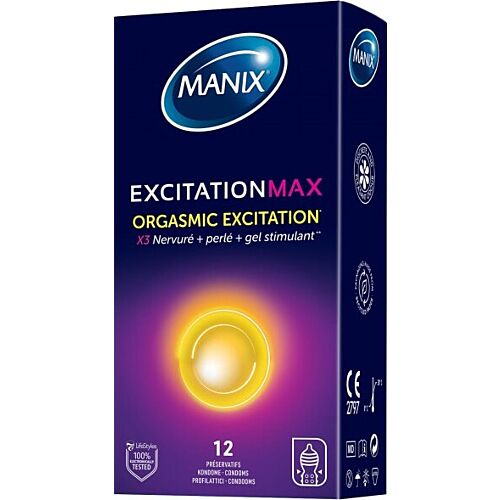 Preservativos Manix Excitation Max — tripla textura