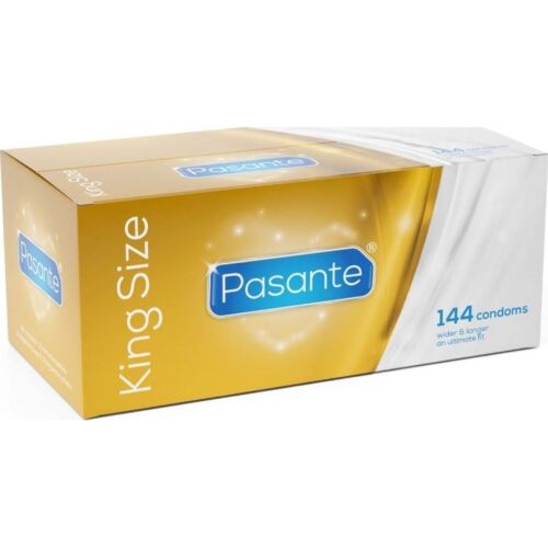 Preservativos Pasante King MS Longos e Largos para Conforto (Caixa)
