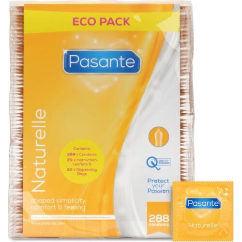 Preservativos Pasante Naturelle 288 Unidades - Ultra Lubrificados