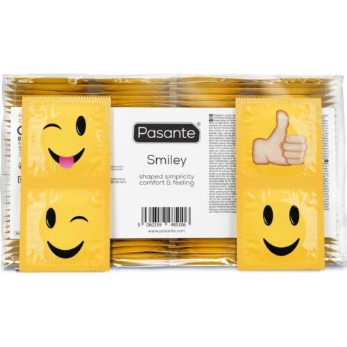 Preservativo Pasante Smiley 144 Unid. com 4 designs divertidos