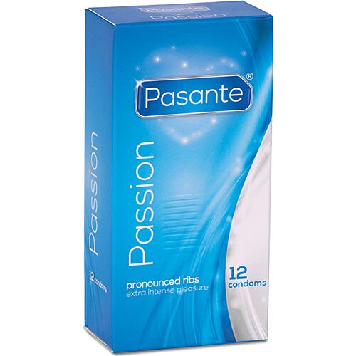 Preservativos Pasante Ribbed Passion - Textura estriada