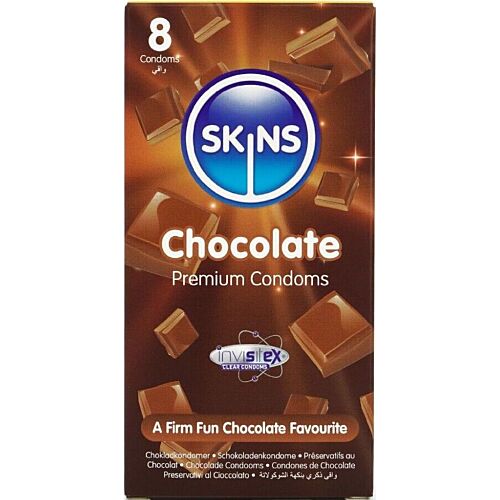 Preservativos SKINS Sabor Chocolate Pack 8