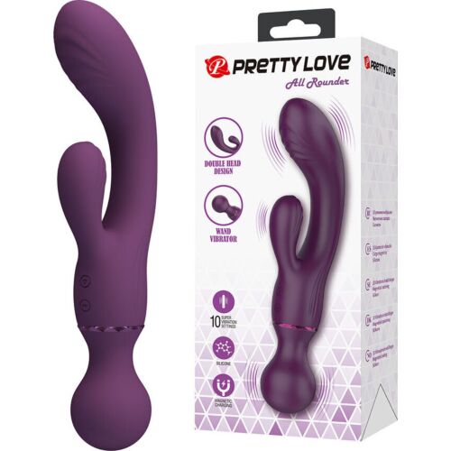 Vibrador Rabbit Pretty Love All Rounder com estimulação dupla