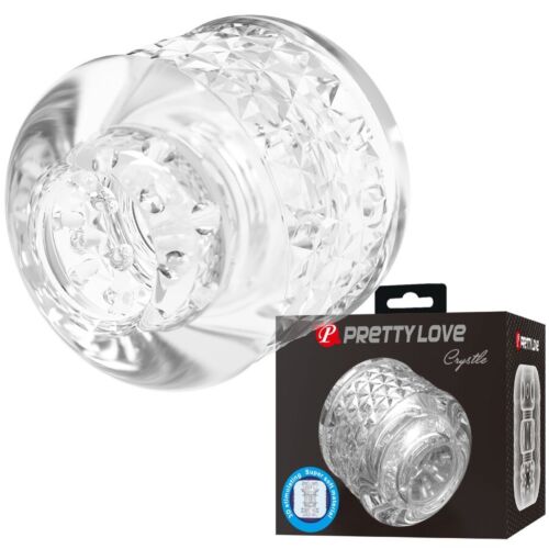 Masturbador Pretty Love Crystle com Duplicidade de Entrada