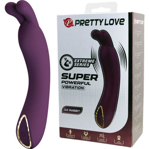 Vibrador Punto G Pretty Love DJ Rabbit com Duplo Estímulo