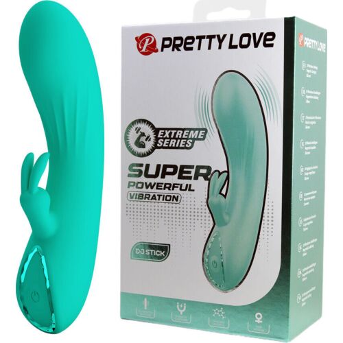 Vibrador Rabbit Pretty Love DJ Stick com Estimulador Clitoriano