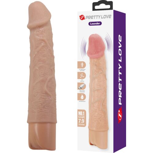 Vibrador Realístico Pretty Love Leander com 10 Modos